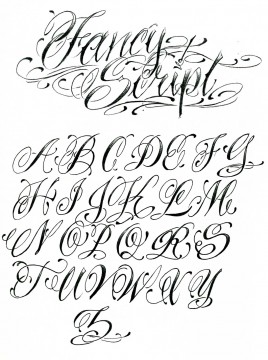BJ Betts - Lettering Guide 1 (19 pages) | Gentlemans Tattoo Flash