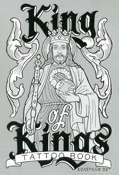 King of Kings | Black and Grey | Books | Books | Gentlemans Tattoo Flash